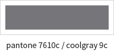 pantone 7610c / coolgrey 9c